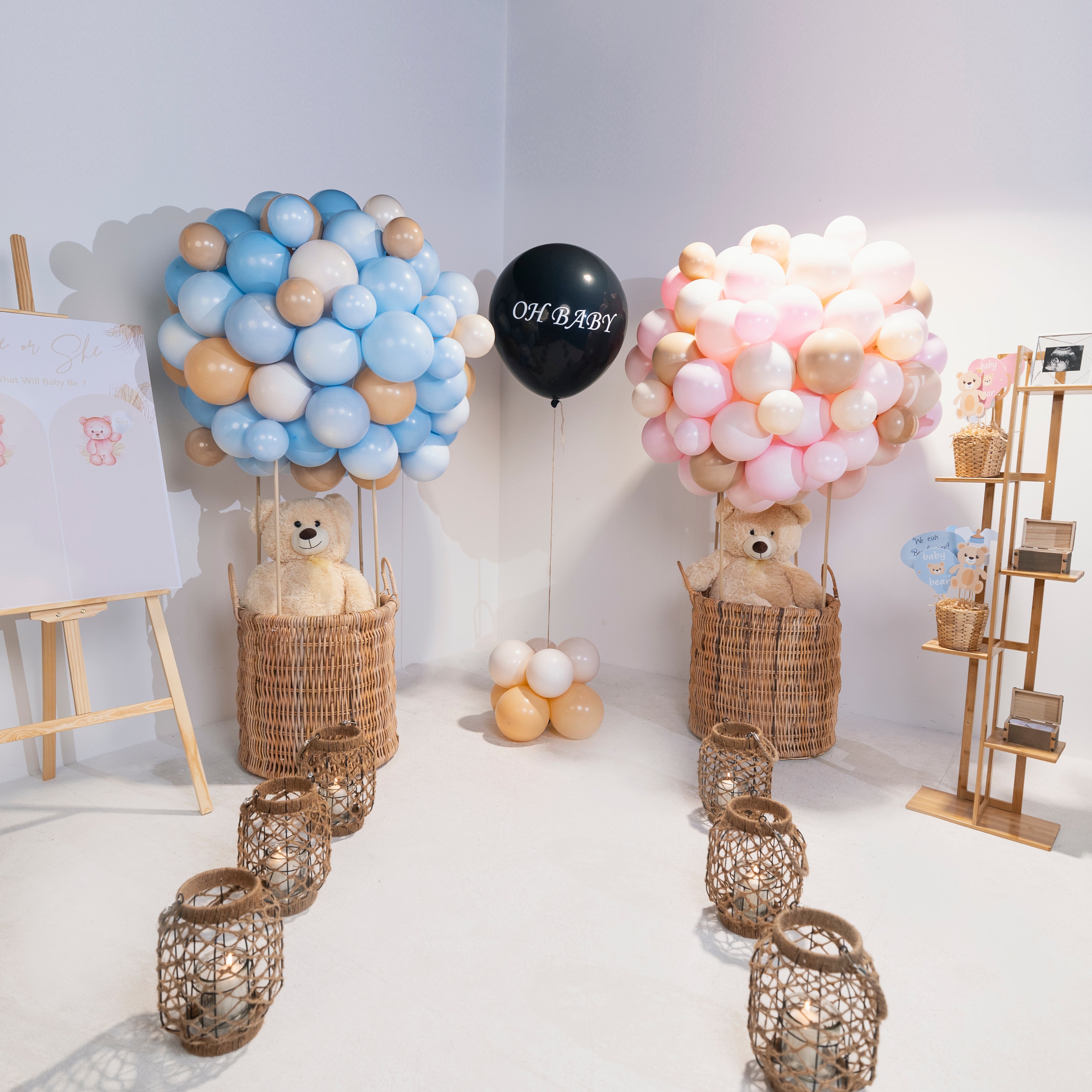 Teddy Air balloon Setup 💙🧸🩷