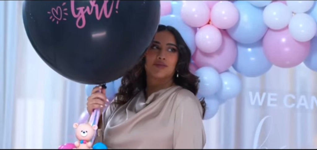 Gender Reveal Black Balloon