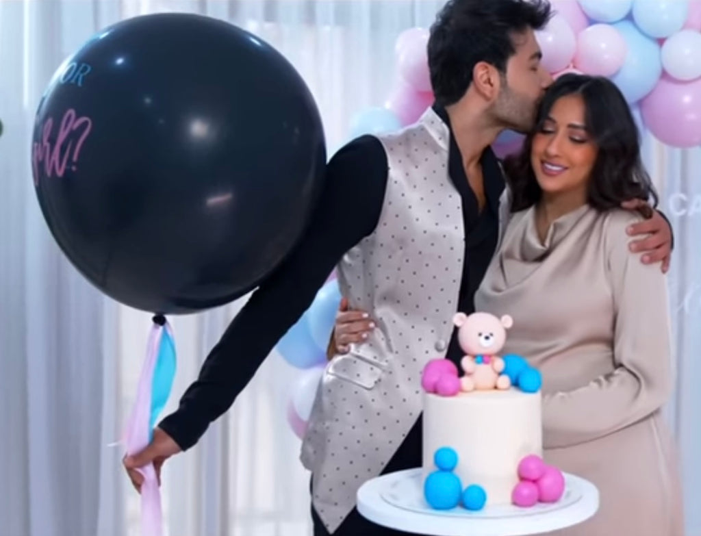 Gender Reveal Black Balloon